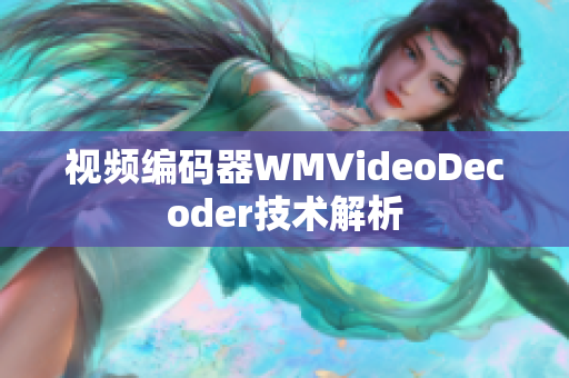 视频编码器WMVideoDecoder技术解析