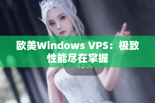 欧美Windows VPS：极致性能尽在掌握