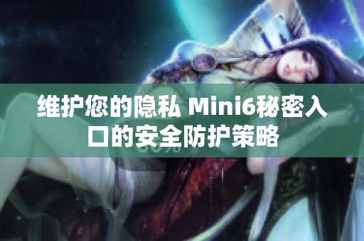 维护您的隐私 Mini6秘密入口的安全防护策略