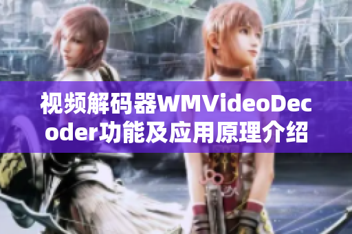 视频解码器WMVideoDecoder功能及应用原理介绍