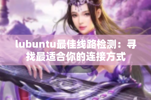 lubuntu最佳线路检测：寻找最适合你的连接方式