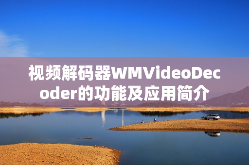 视频解码器WMVideoDecoder的功能及应用简介