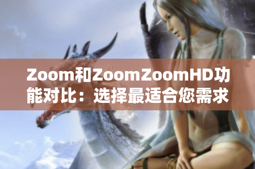 Zoom和ZoomZoomHD功能对比：选择最适合您需求的视频会议工具