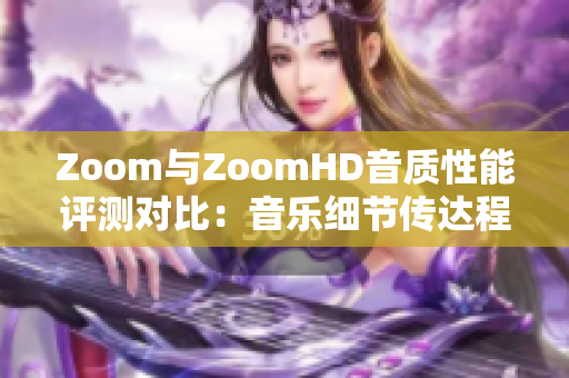 Zoom与ZoomHD音质性能评测对比：音乐细节传达程度大比拼