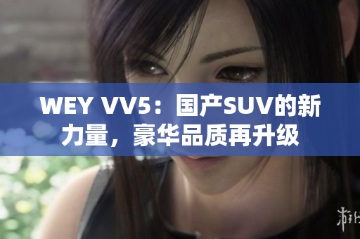 WEY VV5：国产SUV的新力量，豪华品质再升级