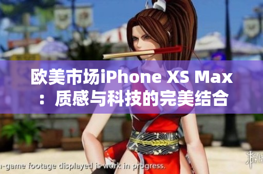 欧美市场iPhone XS Max：质感与科技的完美结合