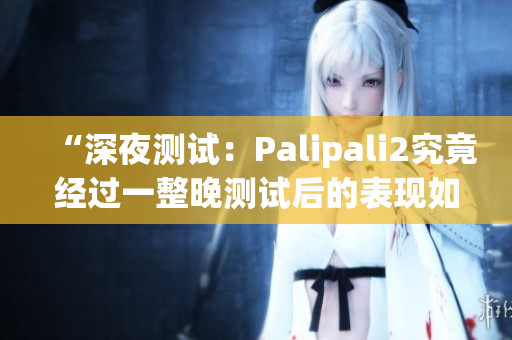 “深夜测试：Palipali2究竟经过一整晚测试后的表现如何？”