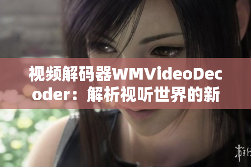 视频解码器WMVideoDecoder：解析视听世界的新力量