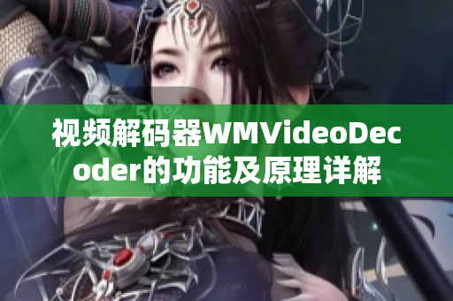 视频解码器WMVideoDecoder的功能及原理详解