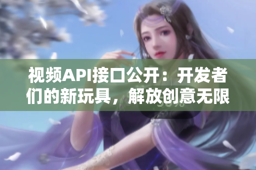 视频API接口公开：开发者们的新玩具，解放创意无限可能