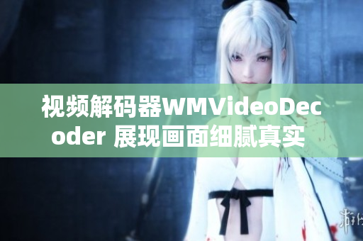 视频解码器WMVideoDecoder 展现画面细腻真实 