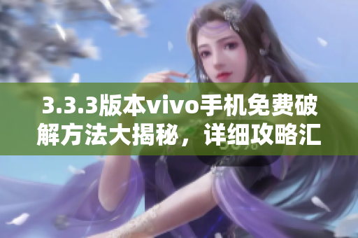 3.3.3版本vivo手机免费破解方法大揭秘，详细攻略汇总