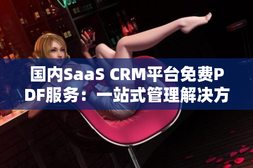 国内SaaS CRM平台免费PDF服务：一站式管理解决方案