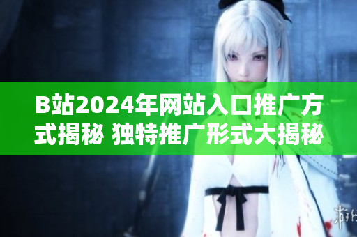 B站2024年网站入口推广方式揭秘 独特推广形式大揭秘