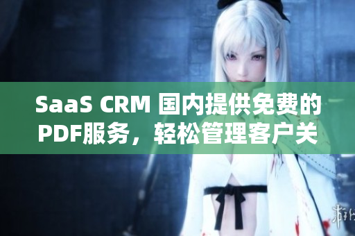 SaaS CRM 国内提供免费的PDF服务，轻松管理客户关系