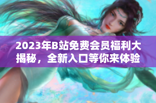 2023年B站免费会员福利大揭秘，全新入口等你来体验！