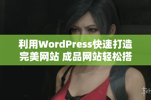 利用WordPress快速打造完美网站 成品网站轻松搭建