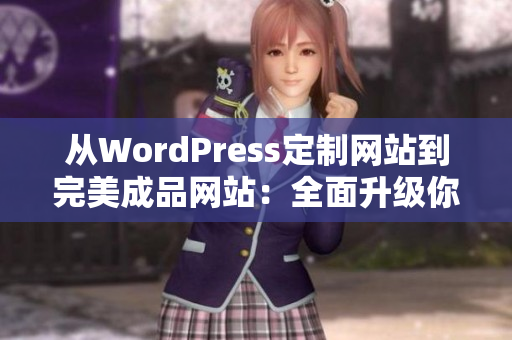 从WordPress定制网站到完美成品网站：全面升级你的在线存在