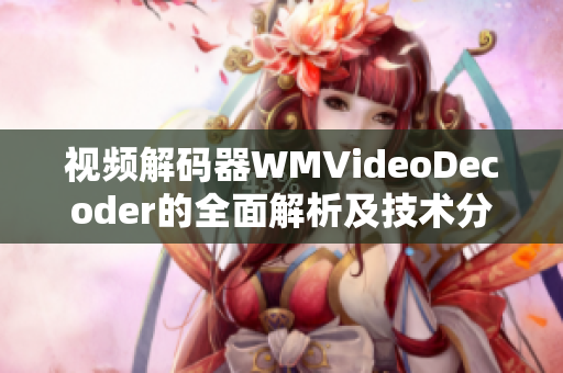 视频解码器WMVideoDecoder的全面解析及技术分享