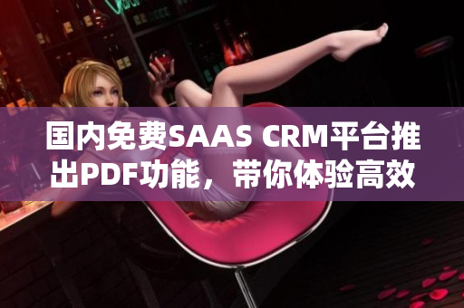 国内免费SAAS CRM平台推出PDF功能，带你体验高效管理的全新方式