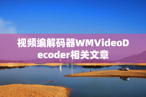 视频编解码器WMVideoDecoder相关文章