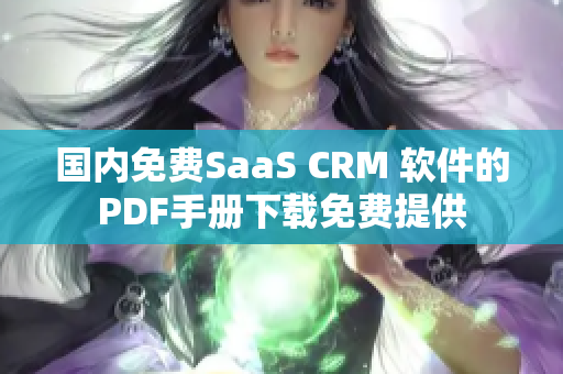 国内免费SaaS CRM 软件的PDF手册下载免费提供