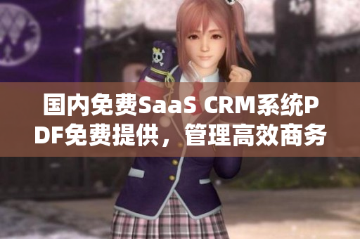 国内免费SaaS CRM系统PDF免费提供，管理高效商务模式