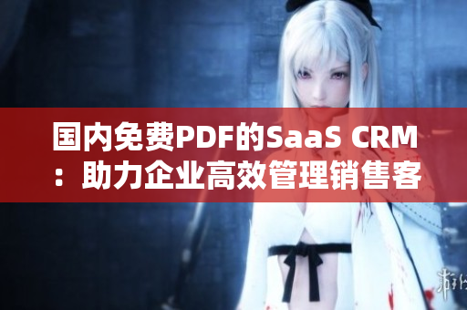 国内免费PDF的SaaS CRM：助力企业高效管理销售客户关系