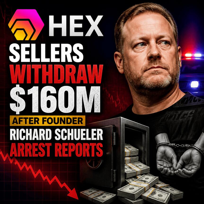 HEX卖家在创始人理查德·舒勒被捕传闻后撤出1.6亿美元