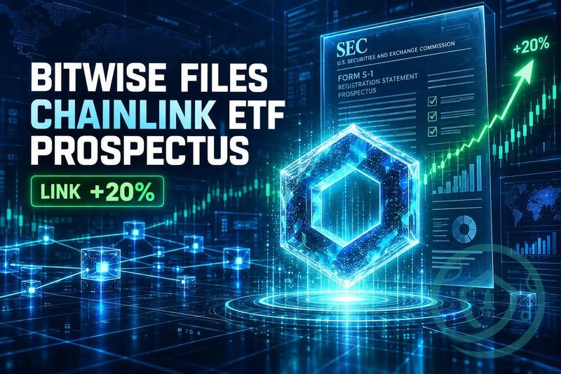 比特wise链链接ETF招股书，LINK飙升20%