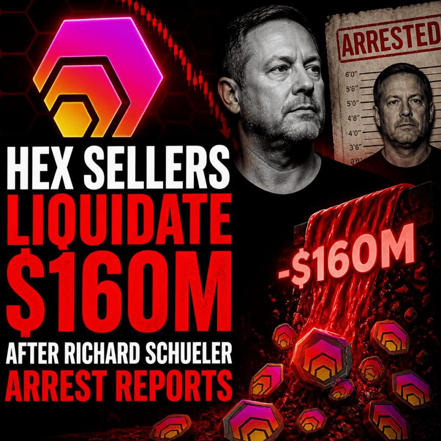 理查德·舒勒被捕传闻引发抛售，HEX卖家清仓1.6亿美元
