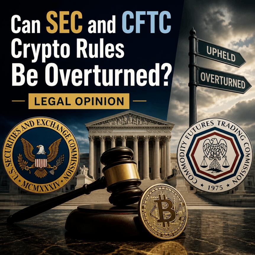 SEC与CFTC的加密货币监管规则能否被推翻？法律观点分析
