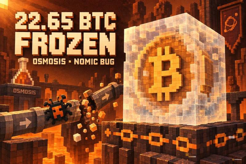 Osmosis因Nomic转发漏洞冻结22.65 BTC