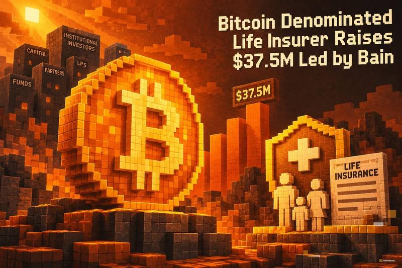 比特币计价寿险公司由贝恩领投，募资3750万美元