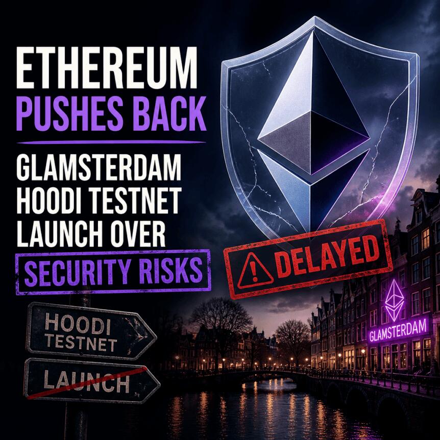 以太坊因安全风险推迟“Glamsterdam” Hoodi 测试网启动
