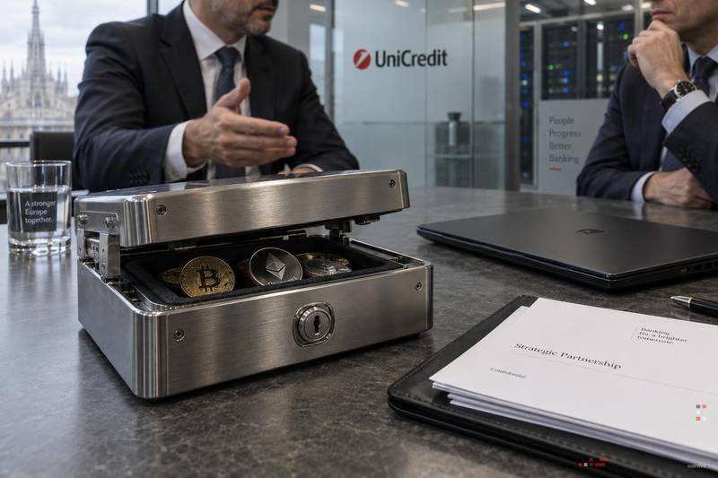 UniCredit考虑加密资产托管与经纪业务；寻求技术合作伙伴
