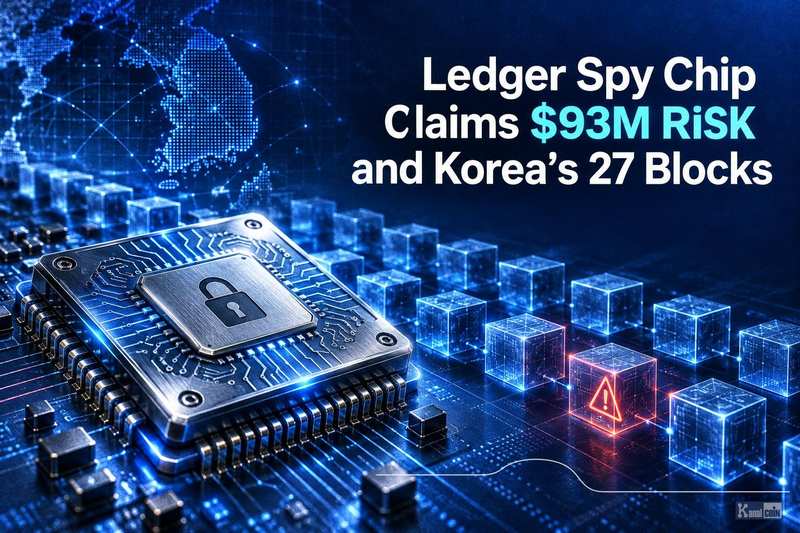 Ledger间谍芯片风波：9300万美元风险与韩国27个区块