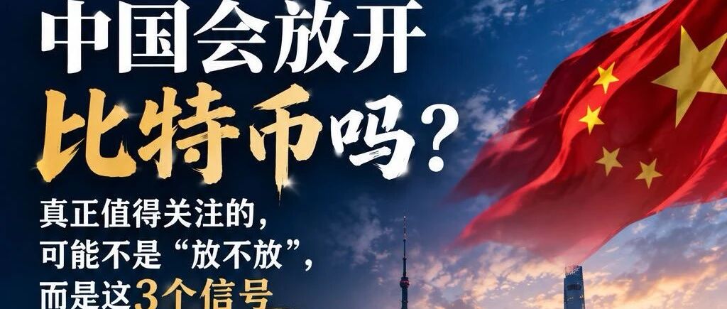 中国会放开比特币吗？真正值得关注的，可能不是“放不放”，而是这3个信号