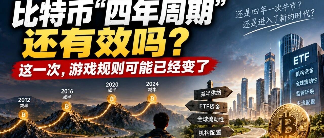 比特币“四年周期”还有效吗？这一次，游戏规则可能已经变了
