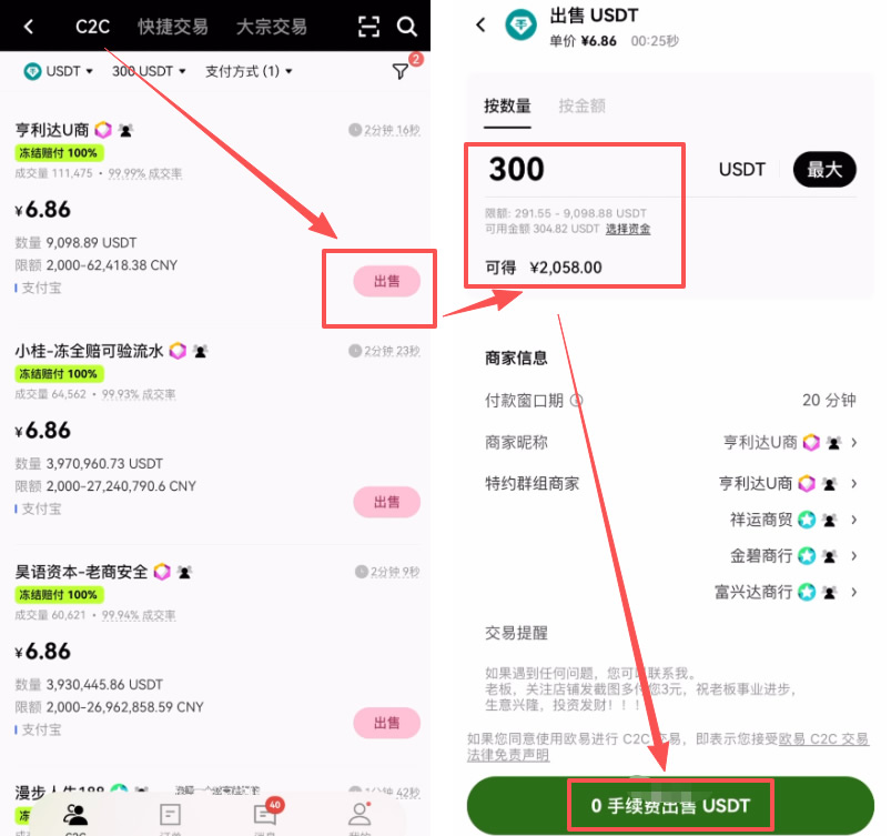 欧易USDT兑换为人民币